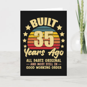 Vor 35 Jahren Alle Teile Original 35. Geburtstag Karte
