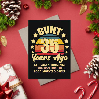 Vor 35 Jahren Originalteile 35. Geburtstag Acryleinladungen