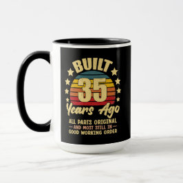Vor 35 Jahren Originalteile 35. Geburtstag Tasse