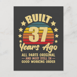 Vor 37 Jahren Originalteile 37. Geburtstag Einladung
