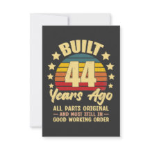 Vor 44 Jahren Alle Teile Original 44. Geburtstag