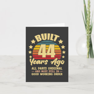 Vor 44 Jahren Alle Teile Original 44. Geburtstag Karte
