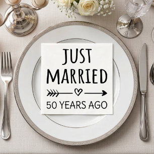 Vor 50 Jahren erst Heiratete I Serviette