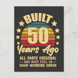 Vor 50 Jahren Gebaut Alle Teile Original 50. Gebur Postkarte