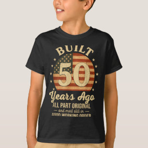 Vor 50 Jahren Gebaut Lustig 50. Geburtstag Usa-Fla T-Shirt