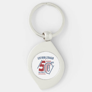 Vor 50 Jahren Gegründet Geburtstagsgeschenk Ide Schlüsselanhänger