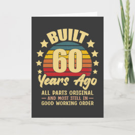 Vor 60 Jahren Gebaut Alle Teile Original 60. Gebur Einladung