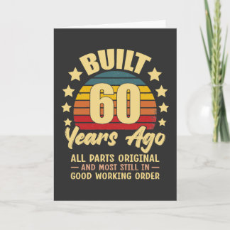 Vor 60 Jahren Gebaut Alle Teile Original 60. Gebur Einladung