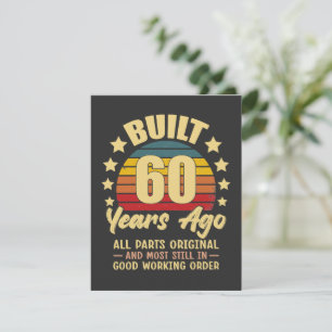 Vor 60 Jahren Gebaut Alle Teile Original 60. Gebur Einladung