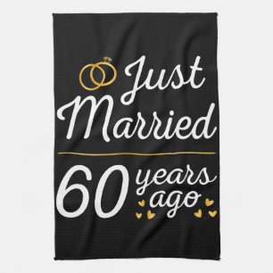 Vor 60 Jahren gerade erst geheiratet II Geschirrtuch