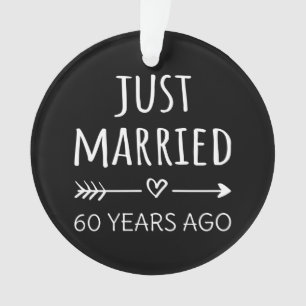 Vor 60 Jahren gerade verheiratet Ornament