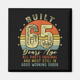 Vor 65 Jahren Gebaut Lustiger 65. Geburtstag Vinta Magnet