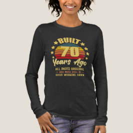 Vor 70 Jahren Gebaut Alle Teile Original 70. Gebur Tri-Blend Shirt