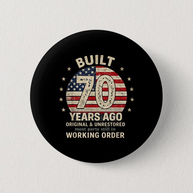 Vor 70 Jahren Gebaut Original Unrestauriert Funkti Button (Vorderseite)
