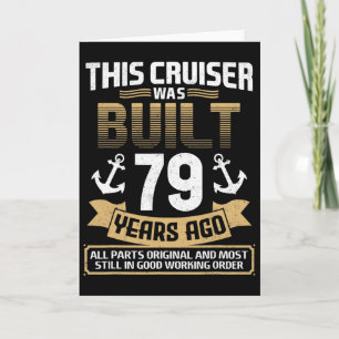 Vor 79 Jahren Gebaut Vintage 79 Jahre Alt 79. Gebu Karte