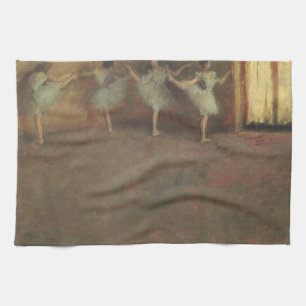 Vor dem Ballett von Edgar Degas, Vintage Fine Art Geschirrtuch