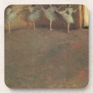 Vor dem Ballett von Edgar Degas, Vintage Fine Art Untersetzer