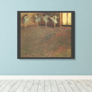Vor dem Ballett von Edgar Degas, Vintage Kunst Leinwanddruck