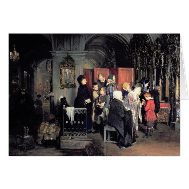 Vor dem Geständnis 1877 (Vorderseite (Horizontal))