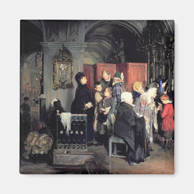 Vor dem Geständnis, 1877 Magnet (Vorne)