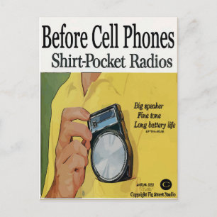 Vor dem Handy, Transistoren-Radios Postkarte