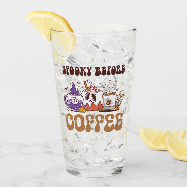 vor dem Kaffee heiß Glas (Vorderseite Ice)