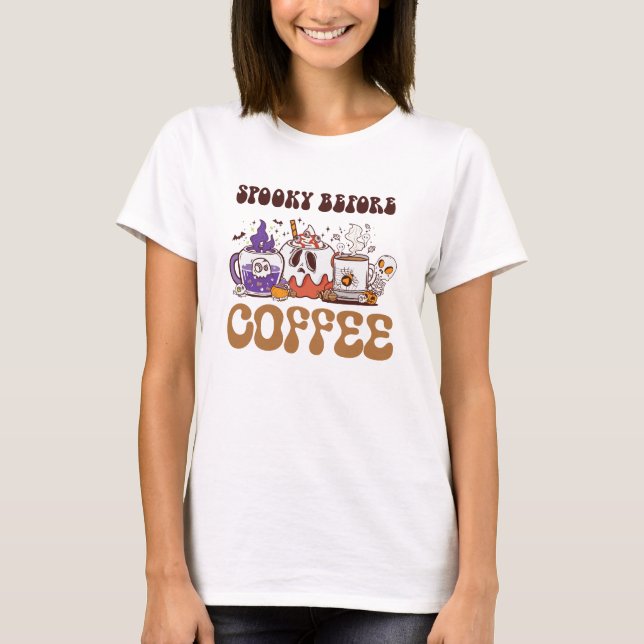 vor dem Kaffee heiß T-Shirt (Vorderseite)