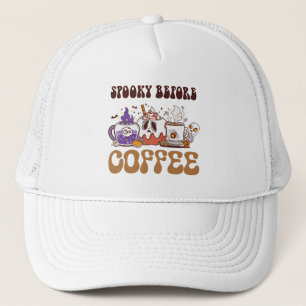 vor dem Kaffee heiß Truckerkappe