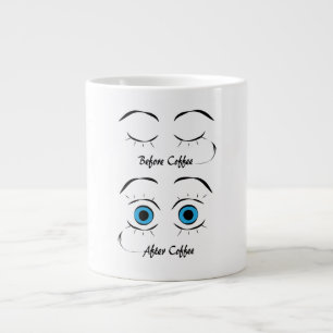 Vor dem Kaffee/Nach dem Kaffee Jumbo-Tasse