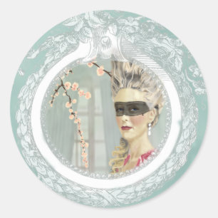 Vor dem Kugelsticker Runder Aufkleber