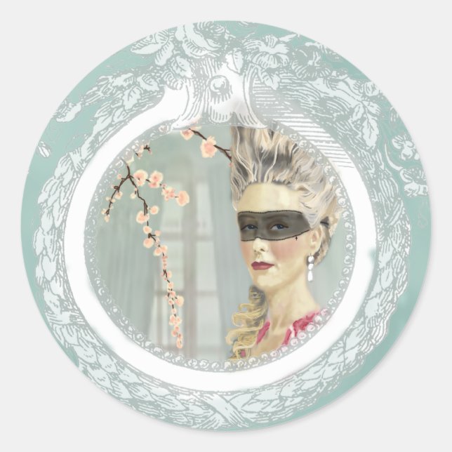 Vor dem Kugelsticker Runder Aufkleber (Vorderseite)