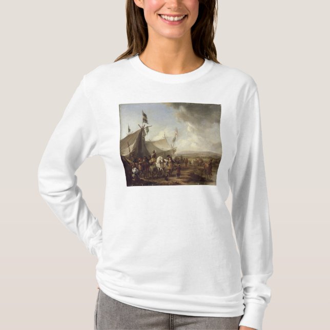 Vor dem Markt-Zelt T-Shirt (Vorderseite)