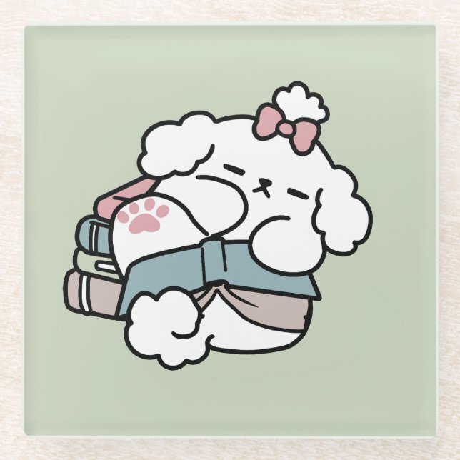 Vor dem Schlafengehen mit meinem Nachwuchs - Buch  Glasuntersetzer (Vorderseite)