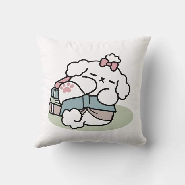 Vor dem Schlafengehen mit meinem Nachwuchs - Buch  Kissen (Rückseite)