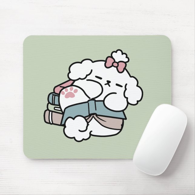 Vor dem Schlafengehen mit meinem Nachwuchs - Buch  Mousepad (Mit Mouse)