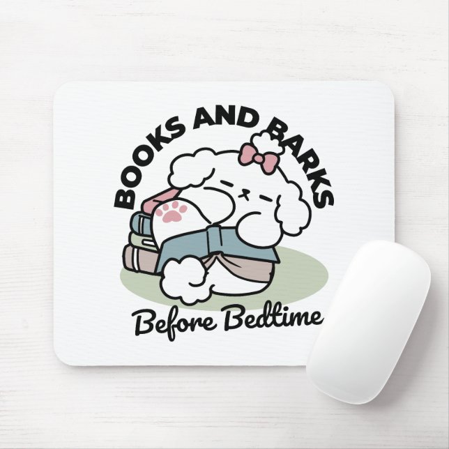 Vor dem Schlafengehen mit meinem Nachwuchs - Buch  Mousepad (Mit Mouse)