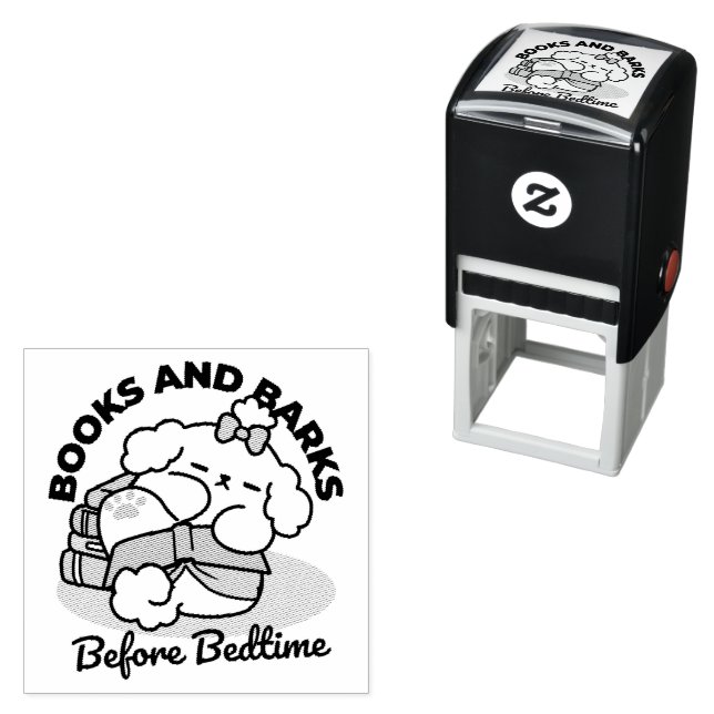 Vor dem Schlafengehen mit meinem Nachwuchs - Buch  Permastempel (Beispiel)