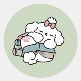 Vor dem Schlafengehen mit meinem Nachwuchs - Buch Runder Aufkleber