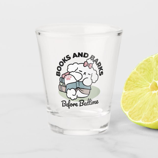Vor dem Schlafengehen mit meinem Nachwuchs - Buch  Schnapsglas (Vorderseite)