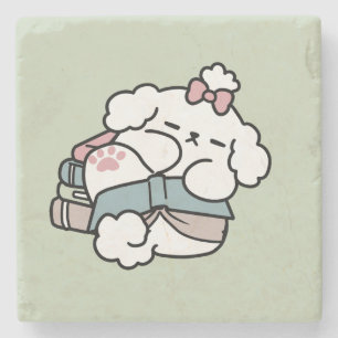 Vor dem Schlafengehen mit meinem Nachwuchs - Buch  Steinuntersetzer