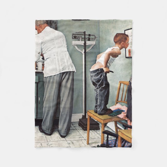 Vor dem Schuss oder am ärztlichen Anschlag Fleecedecke (Vorderseite)