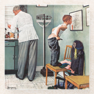 Vor dem Schuss oder am Doktor Glasuntersetzer