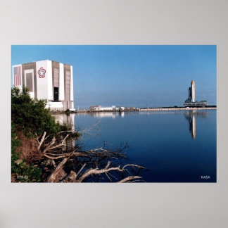 Vor dem Start des Space Shuttle STS-83 Poster
