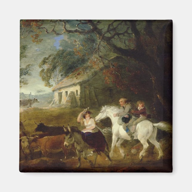 Vor dem Sturm, 1805 (Öl auf Tafel) Magnet (Vorne)