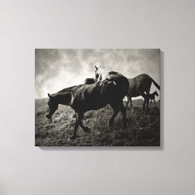 Vor dem Sturm überwältigte Canvas Leinwanddruck (Vorderseite)