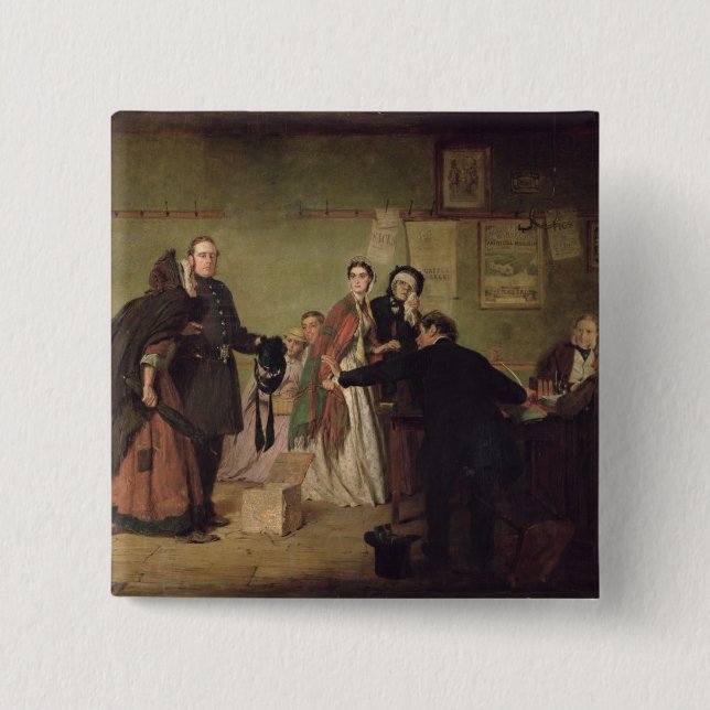 Vor den Richtern Button (Vorderseite)