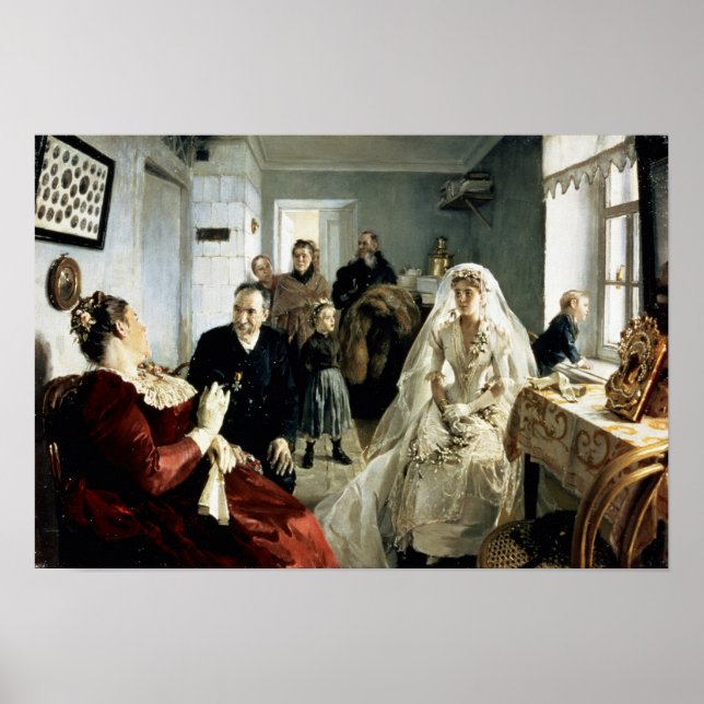 Vor der Hochzeit, 1880er Poster (Vorne)