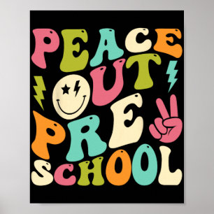 Vor der Schule Abschluss Groovy am letzten Schulta Poster