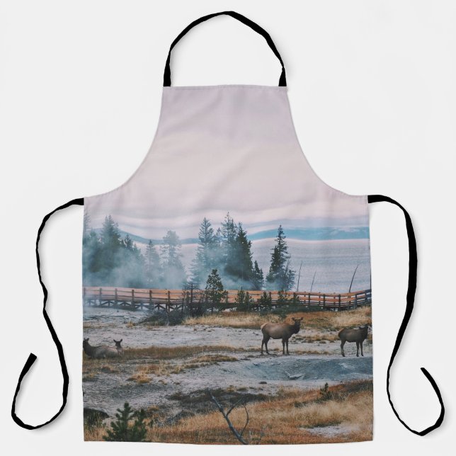 VOR DER SONNE IM YELLOWSTONE NATIONALPARK SCHÜRZE (Vorderseite)