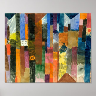 Vor der Stadt : Paul Klee 1915 Poster
